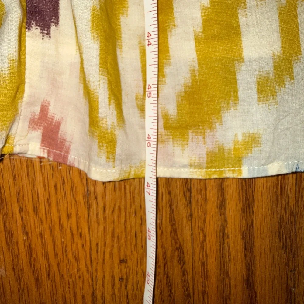 Point Sur J Crew Maxi Dress 8 Flutter Tiered
Ruffle Tie Tassel Pom Pom Ikat - Picture 11 of 12